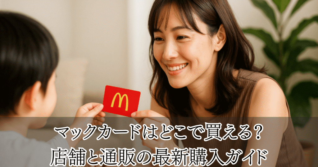 マックカードはどこで買える？店舗と通販の最新購入ガイド