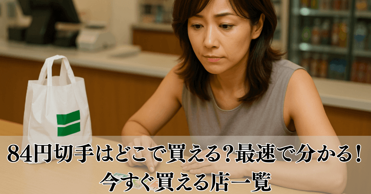 84円切手はどこで買える?最速で分かる!今すぐ買える店一覧