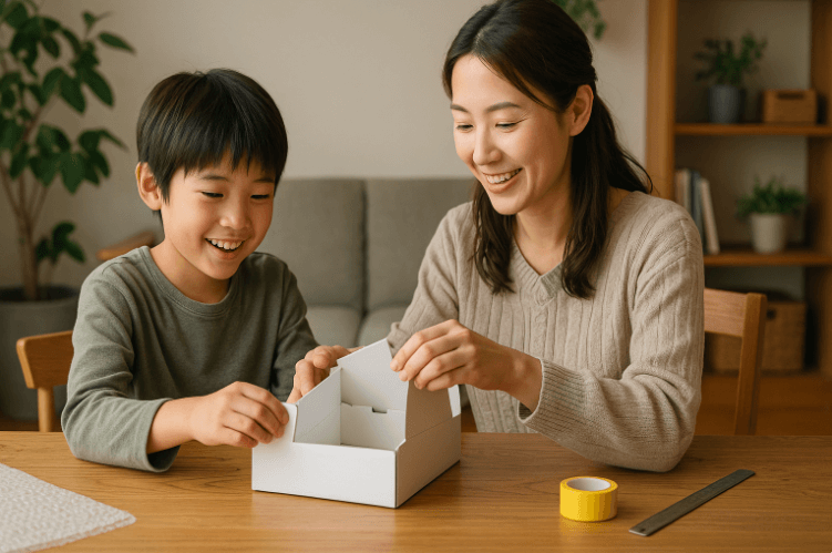 ゆうパケットプラス専用箱の組み立て方