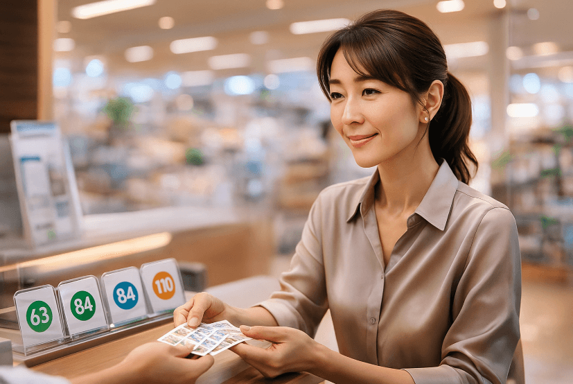 スーパーの切手販売と取扱価格