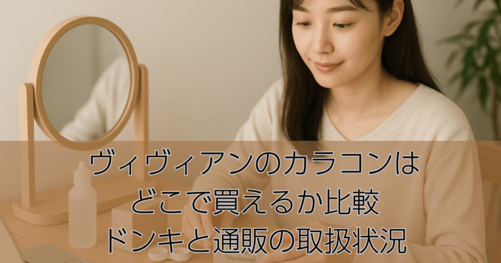 ヴィヴィアンのカラコンはどこで買えるか比較｜ドンキと通販の取扱状況