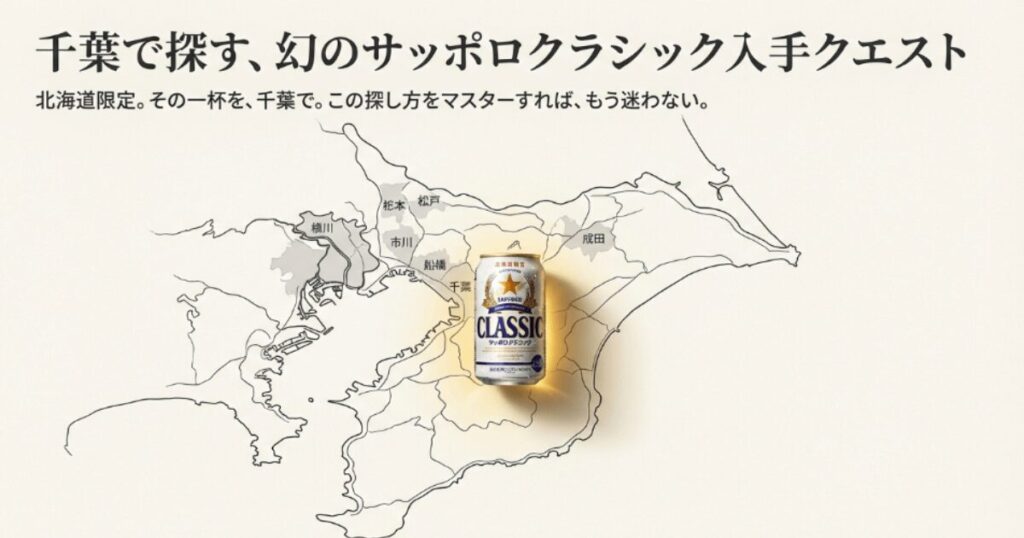 サッポロクラシック千葉の買える店！販売店や取扱店どこで売ってる？