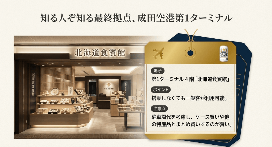 成田空港のショップなら一般客も購入可能！知る人ぞ知る入手ルート