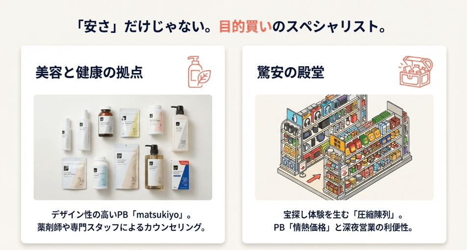 日用品と安さの殿堂!ドラッグストアとディスカウント店