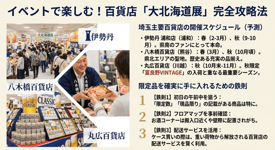 サッポロクラシックが買える店を埼玉の催事で狙うコツ