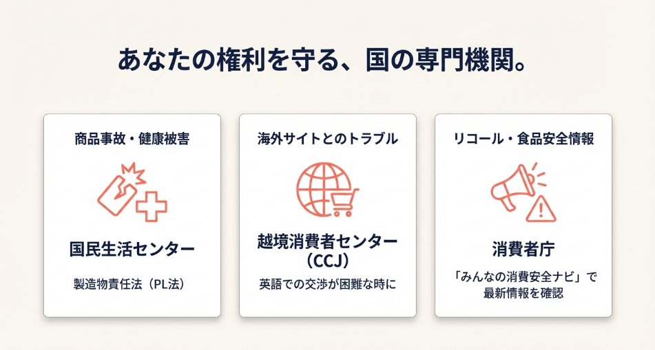 消費者の権利と安全を守る「消費者庁」