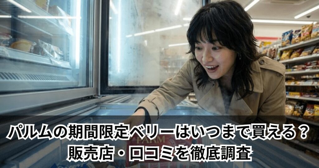 パルムの期間限定ベリーはいつまで買える？販売店・口コミを徹底調査