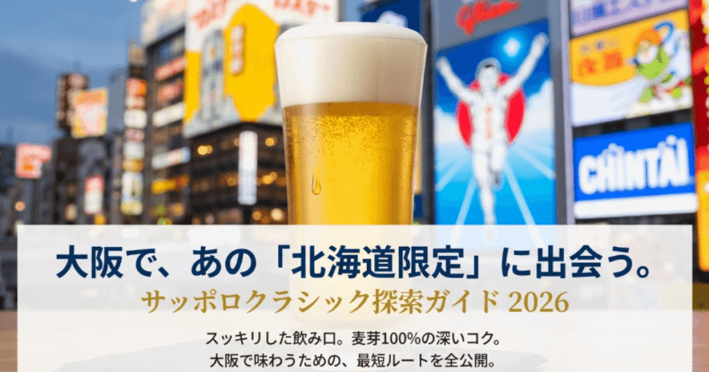 サッポロクラシック大阪で買える店！2026年販売店・取扱店まとめ