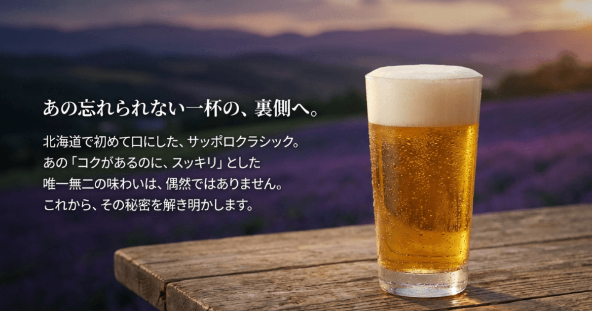 サッポロクラシックがうますぎる理由と味の秘密を徹底解説