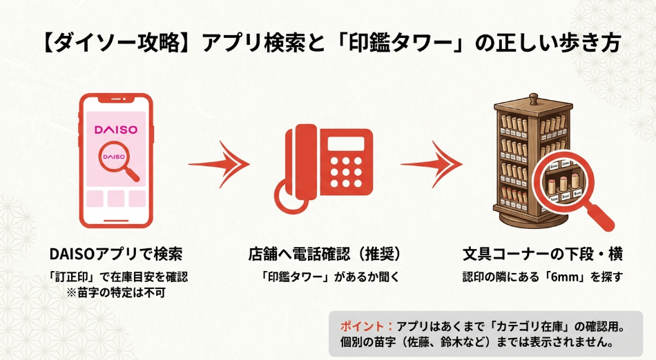 訂正印が100均にない時のアプリ活用と代替ルート