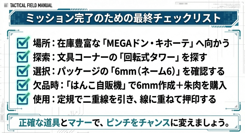 訂正印をドンキで賢く手に入れるためのポイントまとめ