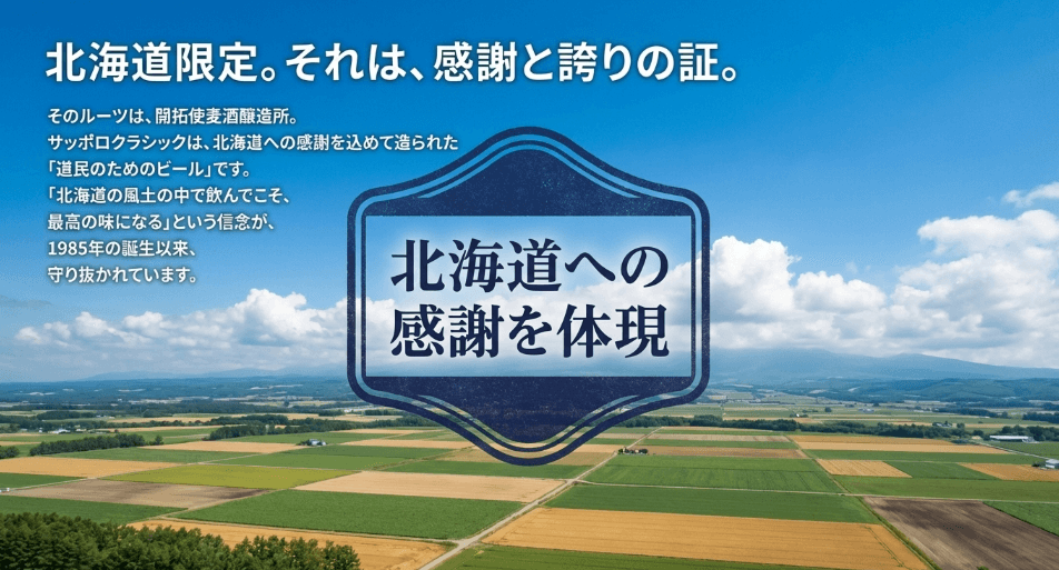 北海道限定を貫く「サッポロクラシック」:40年の伝統とこだわりの背景