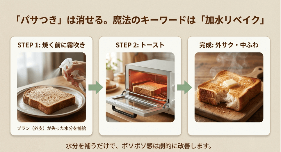 全粒粉パンの「パサつき」を解消。ひと工夫で美味しく食べる3つの方法