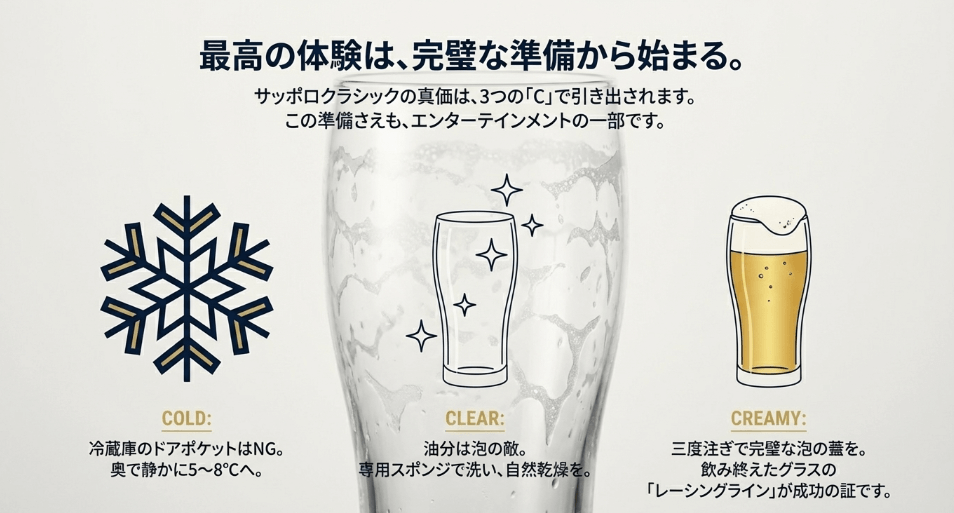 【まとめ】正しい準備でサッポロクラシックがうますぎる最高のご褒美に