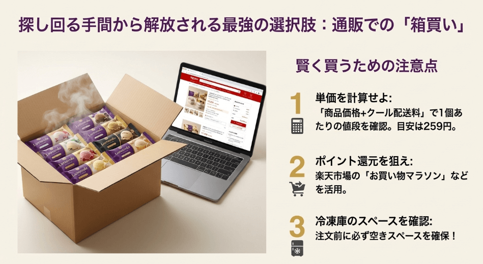 忙しい方の強い味方！ルマンドアイスを通販で「賢くまとめ買い」するコツ