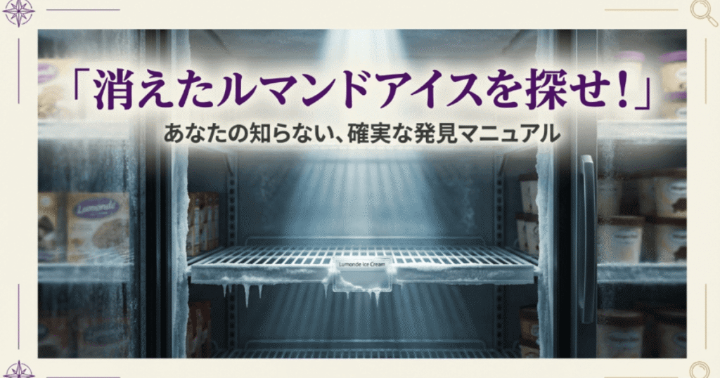 ルマンドアイス販売中止はデマ！2026年売ってる場所・販売店情報