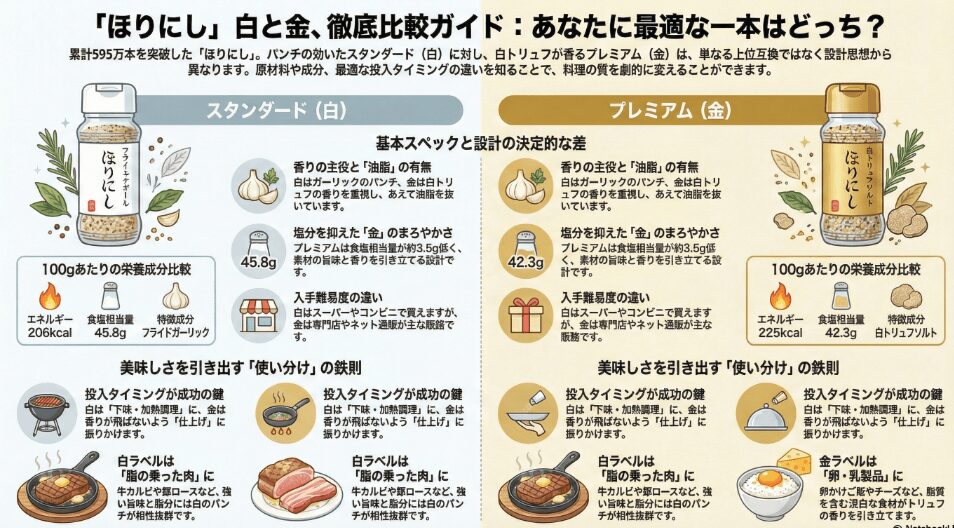 Q&Aほりにしプレミアムの違いと使い分け：購入前に知っておきたいこと