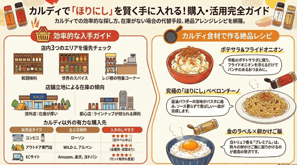 カルディでほりにしを買うための在庫確認と販売店調査