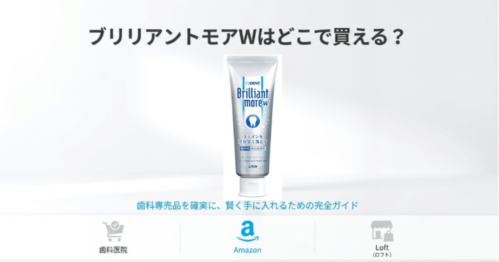 ブリリアントモアはどこで買える?販売店や最安値を徹底調査