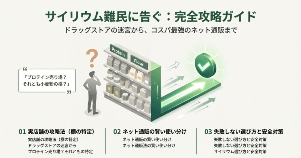 サイリウムはどこで買える？販売店や売り場、通販サイトを比較！