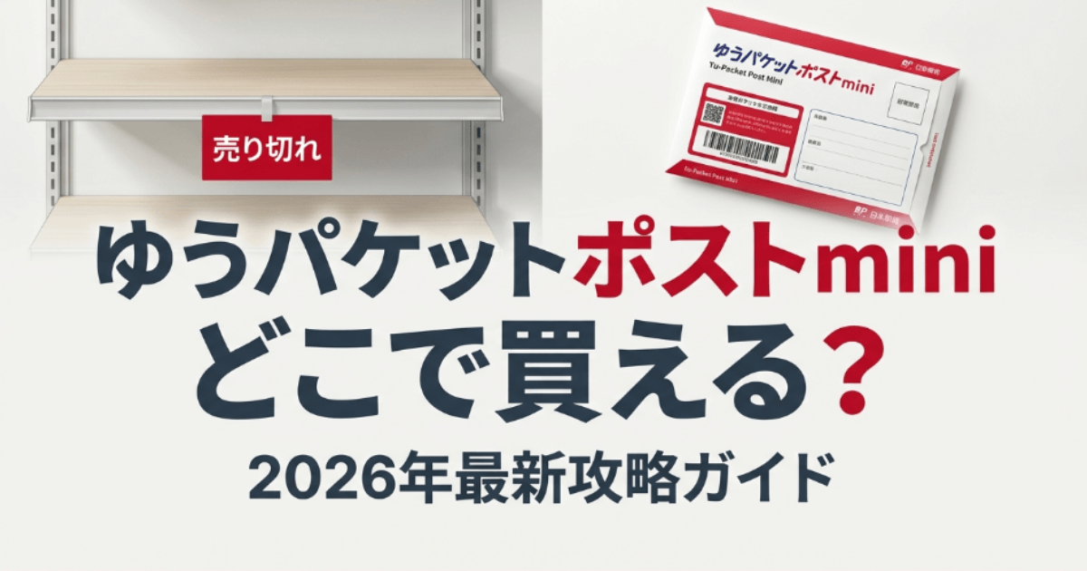 ゆうパケットポストminiどこで買える?知恵袋の情報を元に攻略
