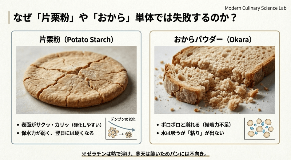 おからパウダーはサイリウムの代用になる?性質の違いと活用法