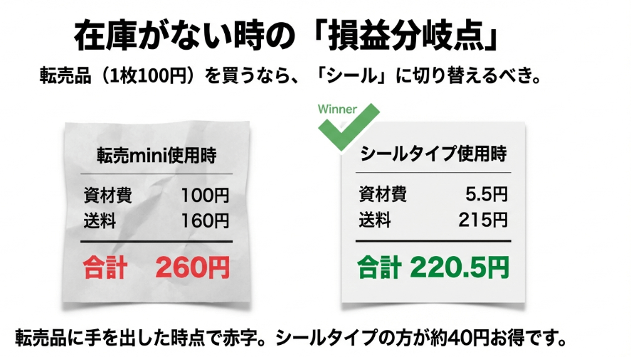 ゆうパケットポストmini vs シールの比較:どっちが正解?