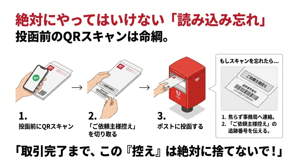 ゆうパケットポストminiで発送通知を忘れた!焦らずに行うべき対処法
