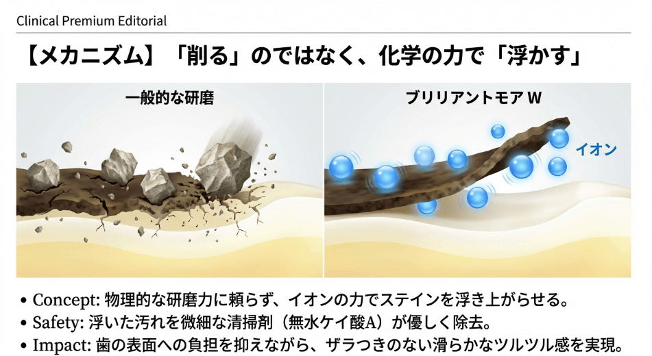 ブリリアントモアとブリリアントモアwの違いと除去力