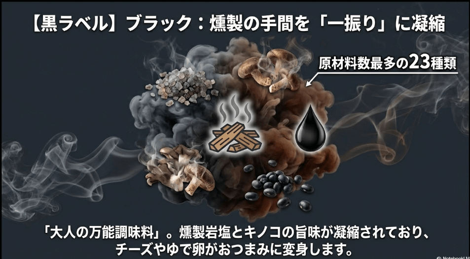 燻製風味を手軽に！「ほりにし ブラック」の特徴とおすすめの楽しみ方