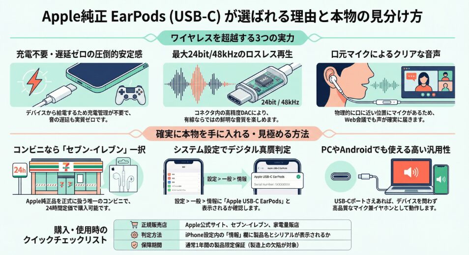 iphone純正イヤホンのタイプcが選ばれる理由