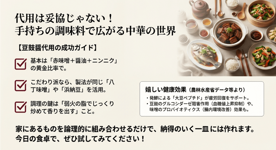 理想的な豆鼓醤の代用方法を見つけるためのまとめ