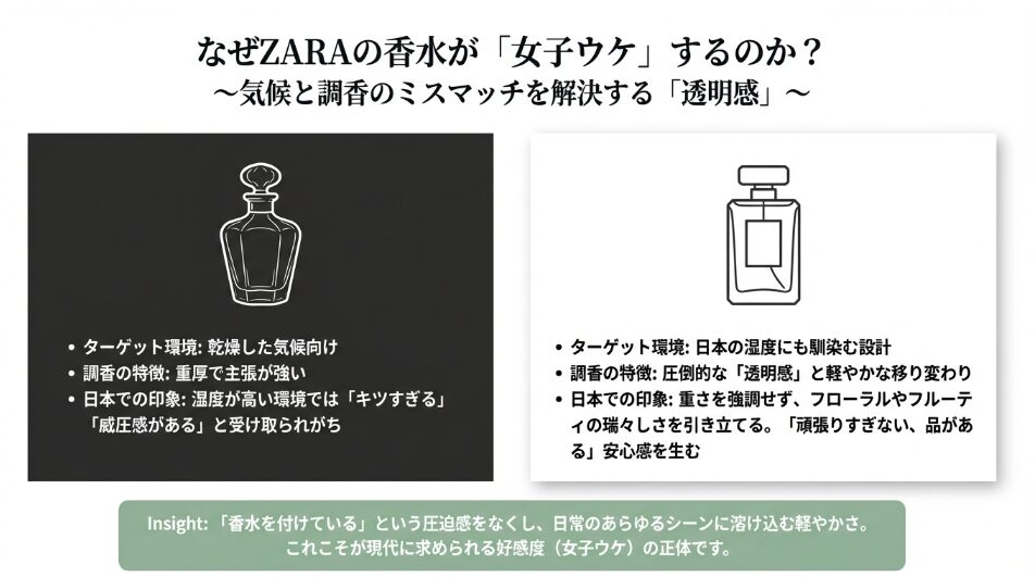 【zaraの香水】女子ウケを狙う透明感の秘密