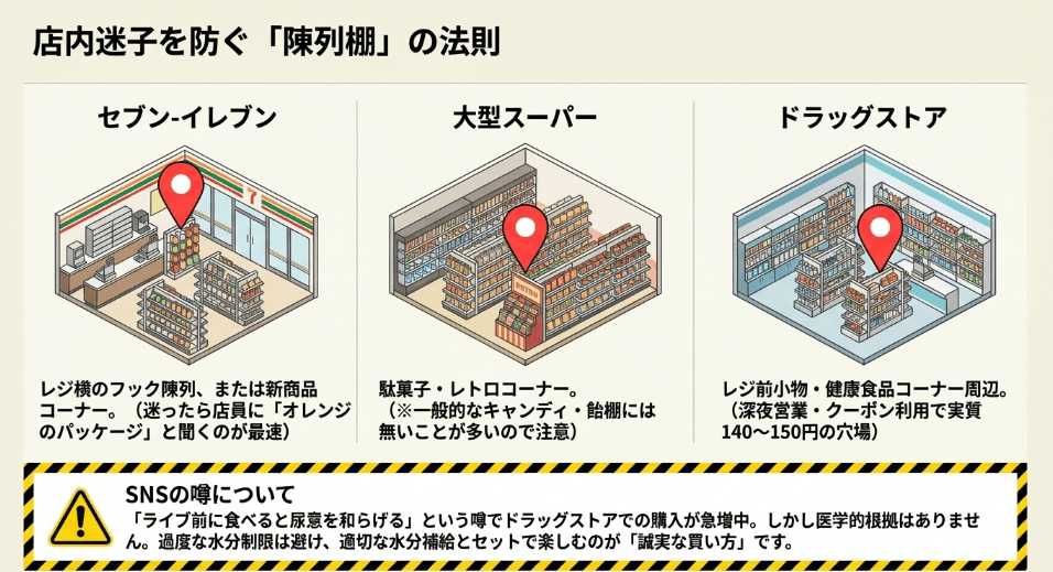 スーパーの駄菓子売り場での「ボンタンアメ」の買い方