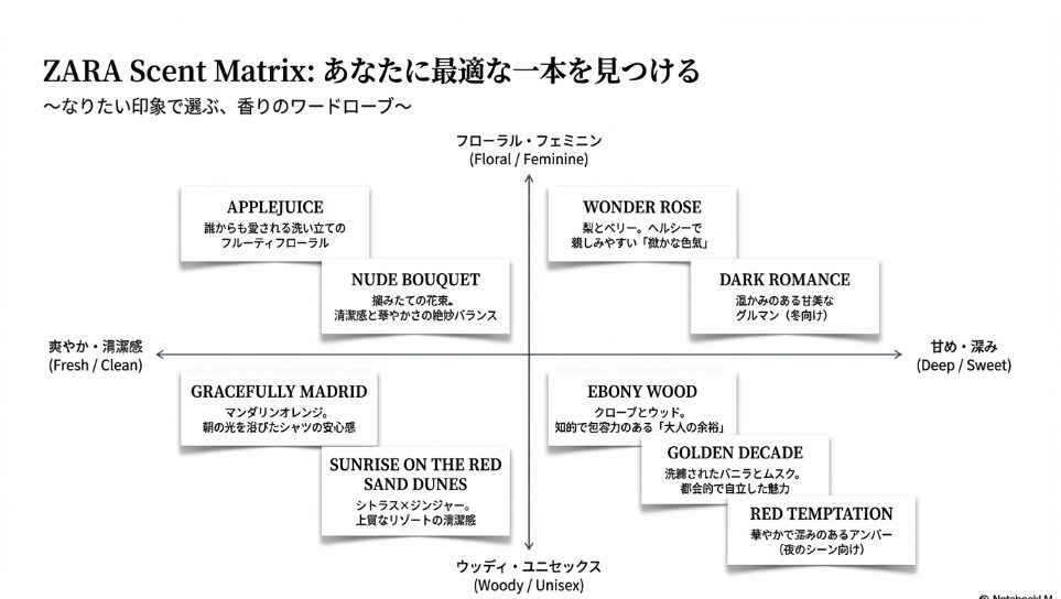 憧れの香りをデイリーに。ZARA香水で賢くつくる「洗練された印象」