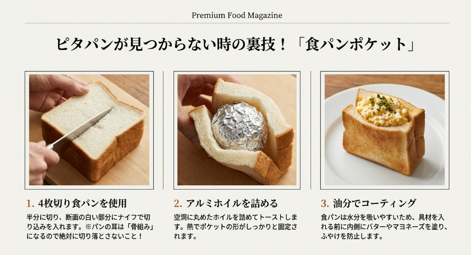 ピタパンがどこで買えるか困った時の救世主！「厚切り食パン」活用の裏技