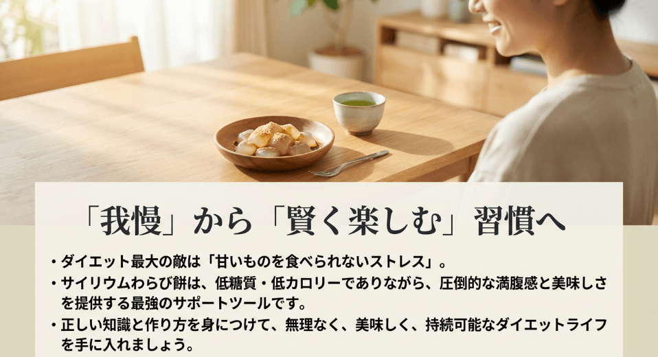 サイリウムわらび餅を安全に楽しむためのまとめ