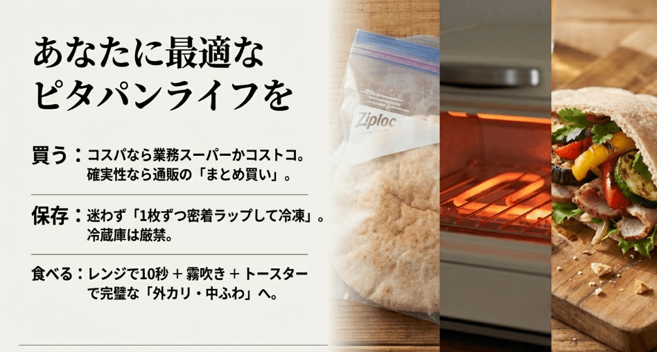 結論：ピタパンはどこで買える？あなたに最適な購入場所の選び方