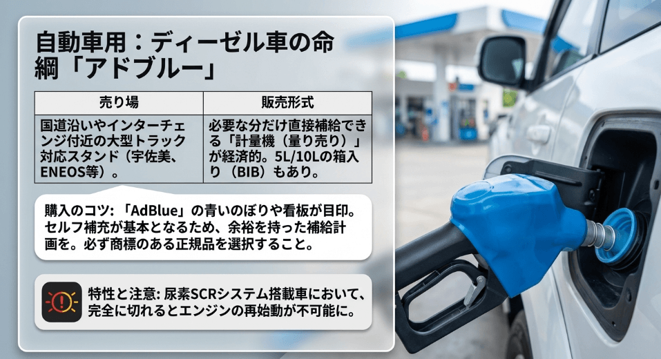 ディーゼル車の必需品「アドブルー」はどこで買える？スタンド選びのコツ