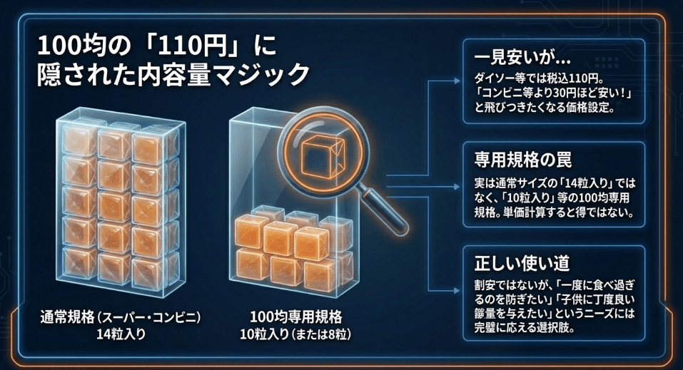 100均で買う「ボンタンアメ」の値段と内容量の秘密
