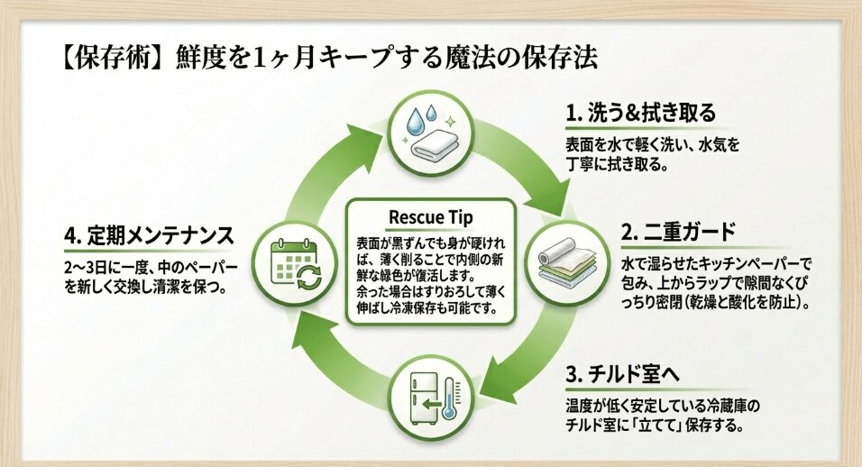 最後まで香りを逃さない！生わさびを「1ヶ月」長持ちさせる保存の極意