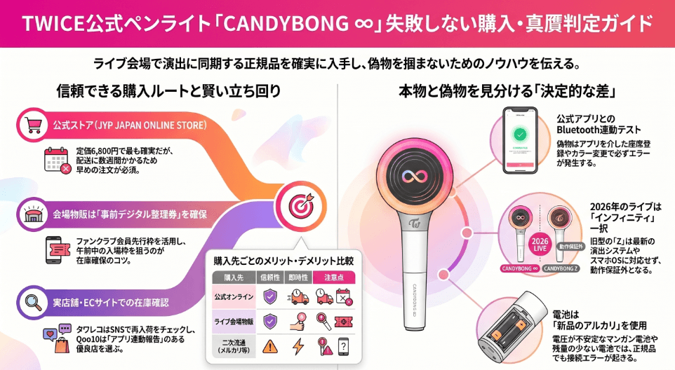 TWICEのペンライトはどこで買える？公式の入手先