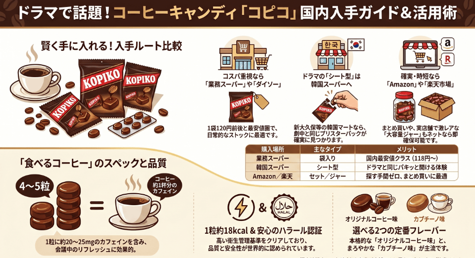 kopikoが日本でどこで買えるか徹底調査
