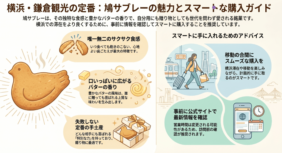 鳩サブレーが横浜のどこで買えるか？駅や百貨店を紹介
