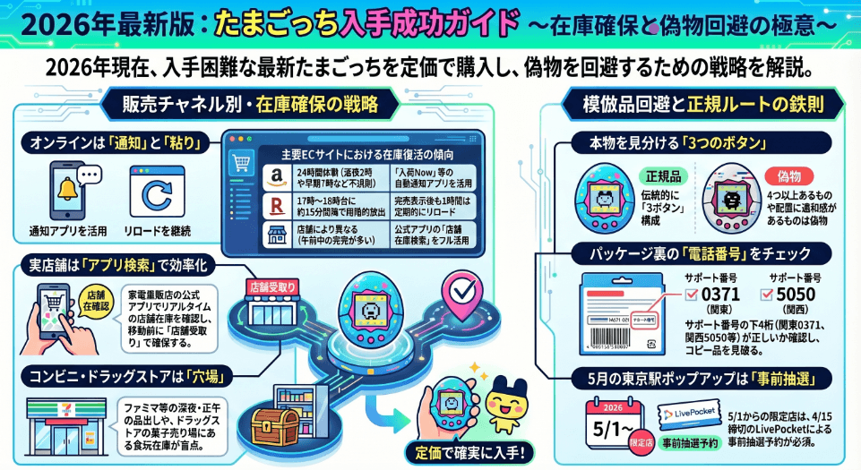 たまごっちがどこで買えるか在庫あり店舗を徹底解説