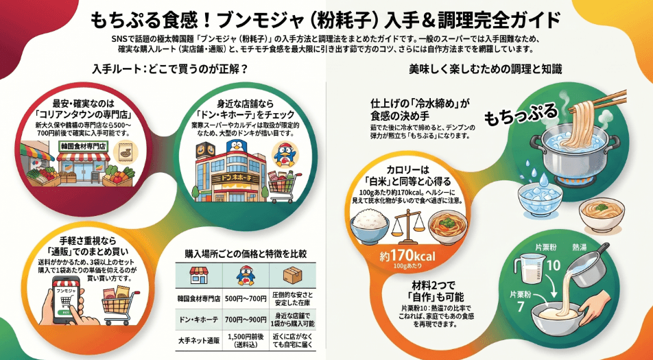 ブンモジャはどこで買えるのか？業務スーパー、カルディ、ドンキを調査