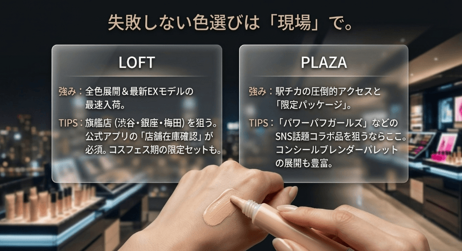 PLAZA（プラザ）の店舗と限定品