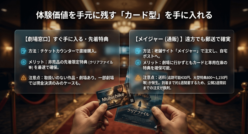 郵送で届くムビチケがどこで買えるかメイジャー調査