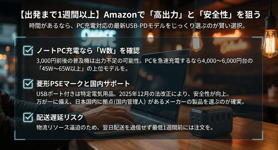 変換プラグをどこで買えるかAmazonのメリット