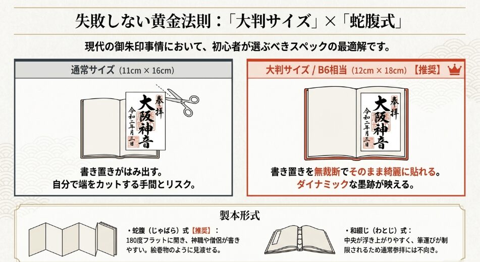 御朱印帳の「蛇腹」と「和綴じ」どっちが良い？書きやすさとマナーの違い